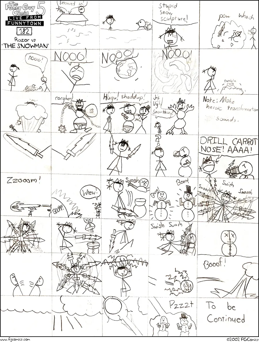 Razor vs. the Snowman