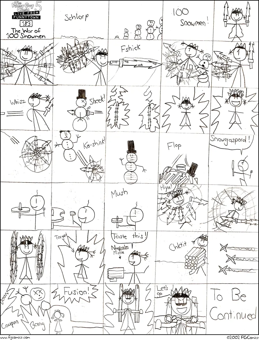 The War of 100 Snowmen